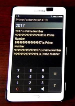 Android Prime factorization calculator